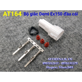 Bộ Nhựa Đầu Cái  3 Lỗ Demi Exciter , 3P Chống Nước Cái - AT164( Bịch 10 bộ)